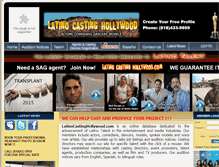 Tablet Screenshot of latinocastinghollywood.com